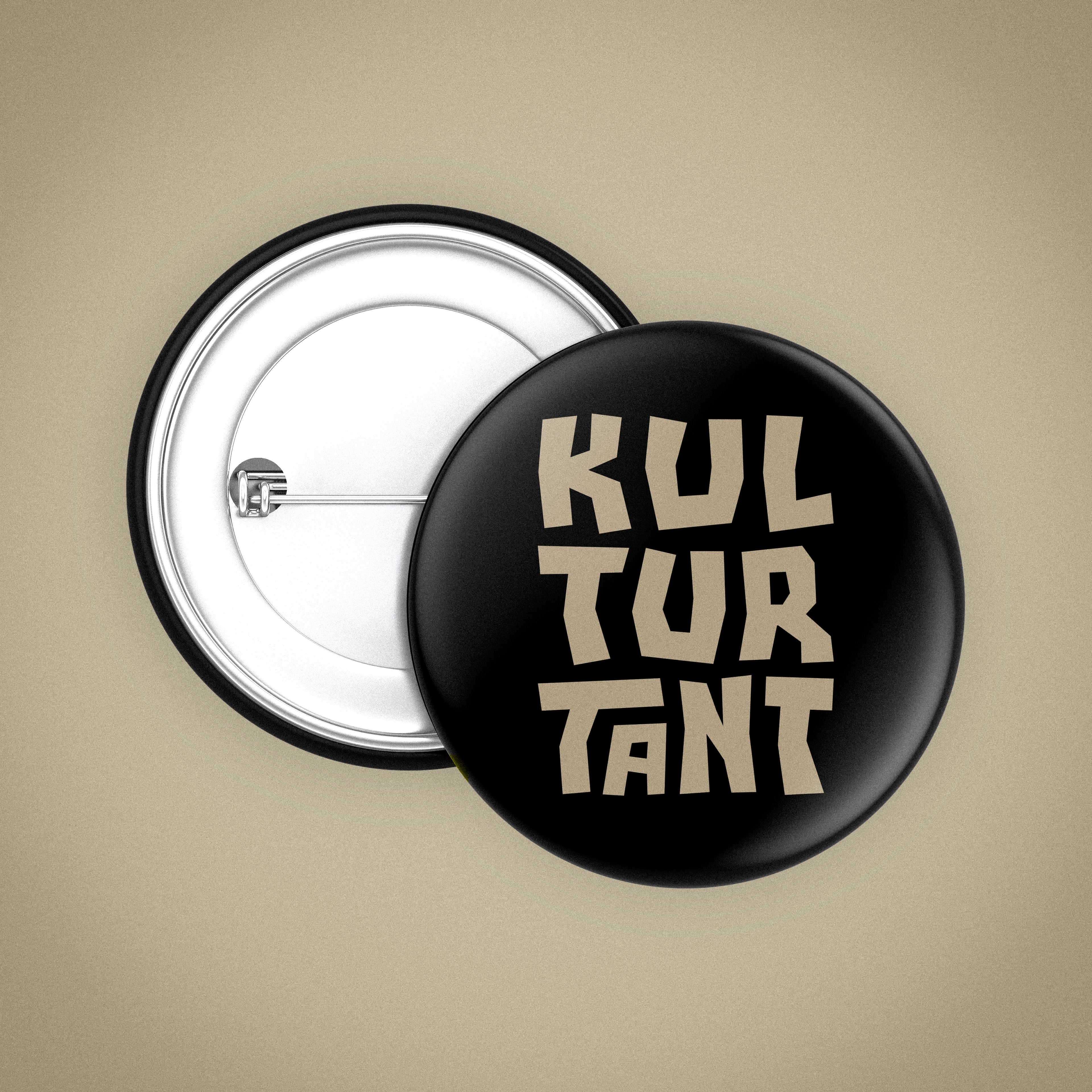 Kulturtant knapp - Svart