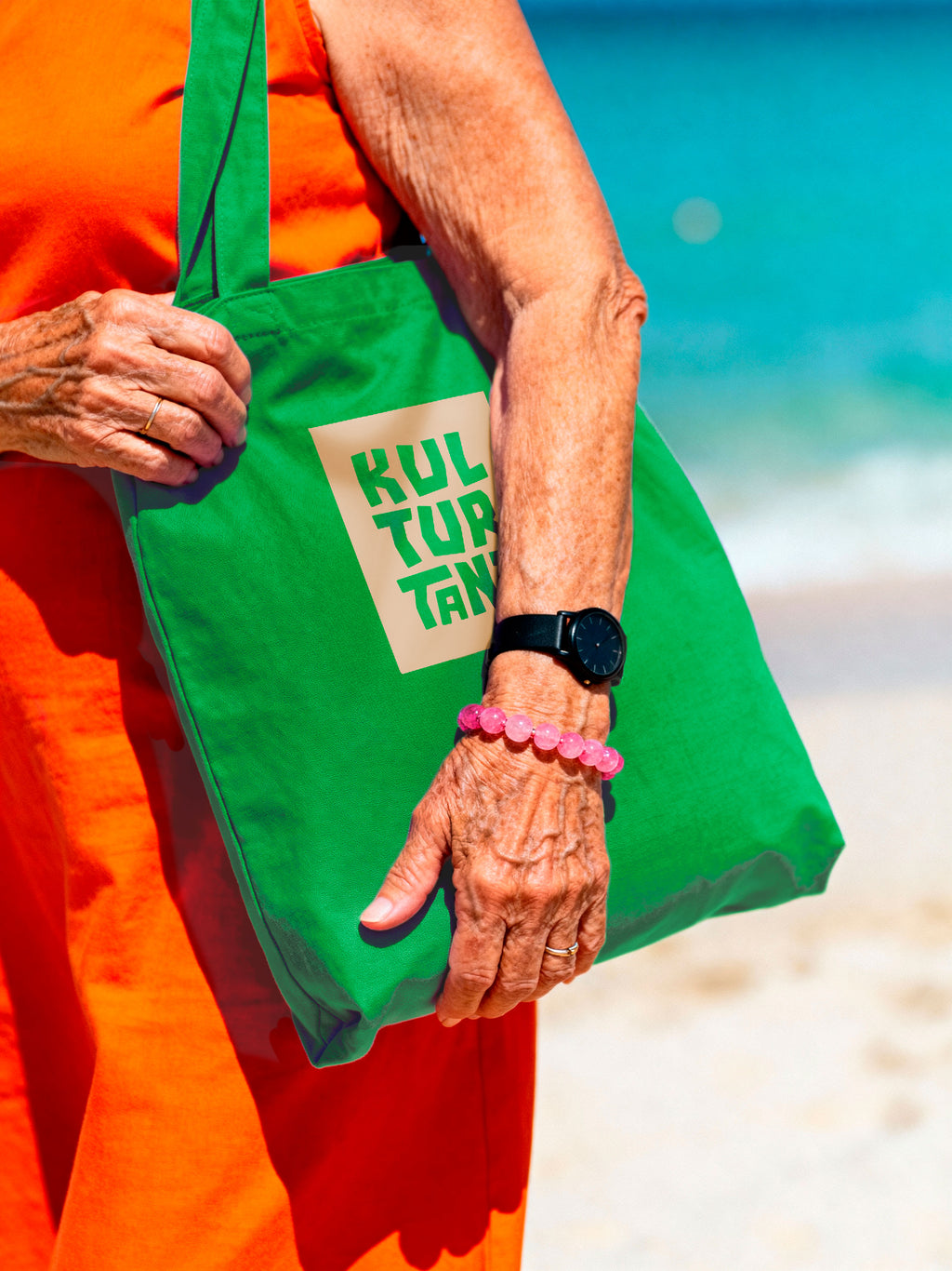 Kulturtant tygkasse - Grön