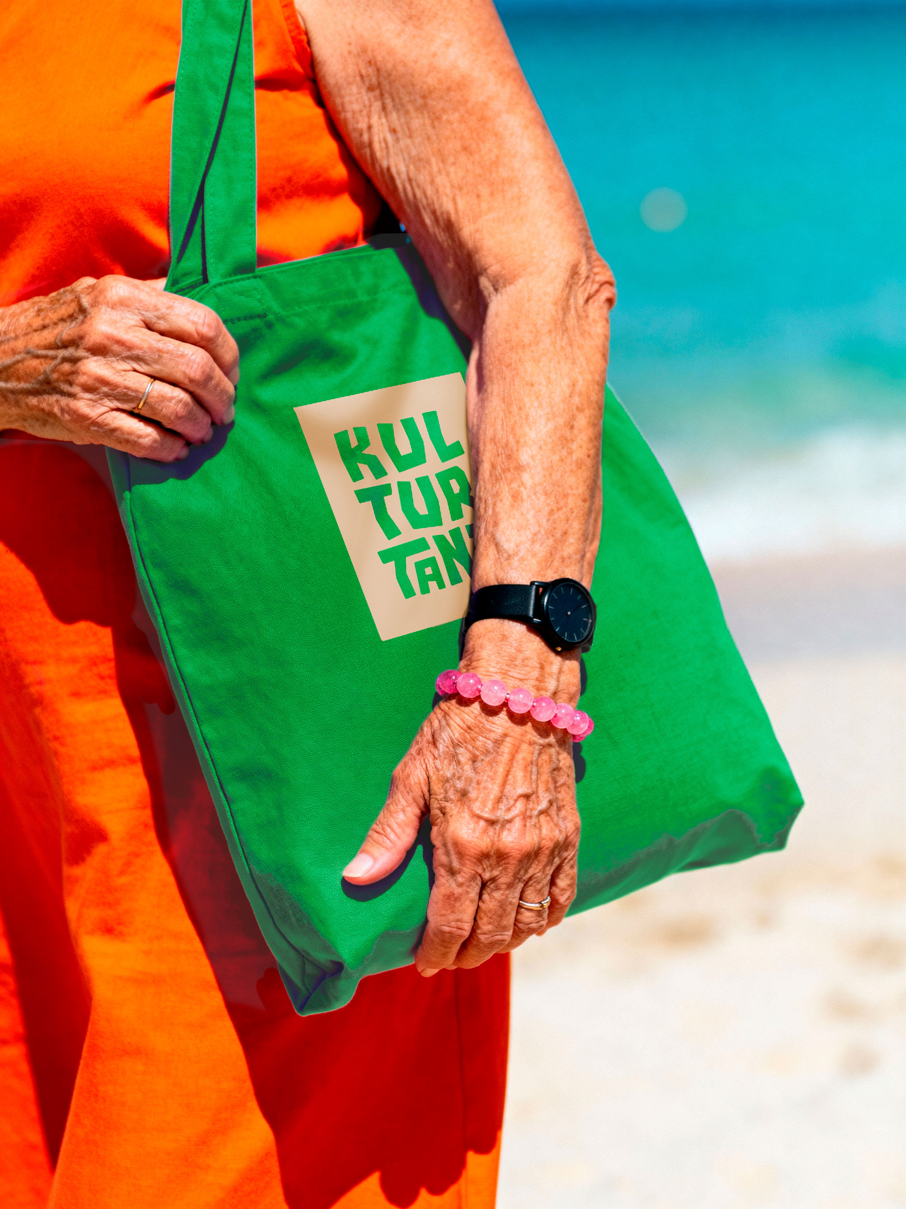 Kulturtant tygkasse - Grön