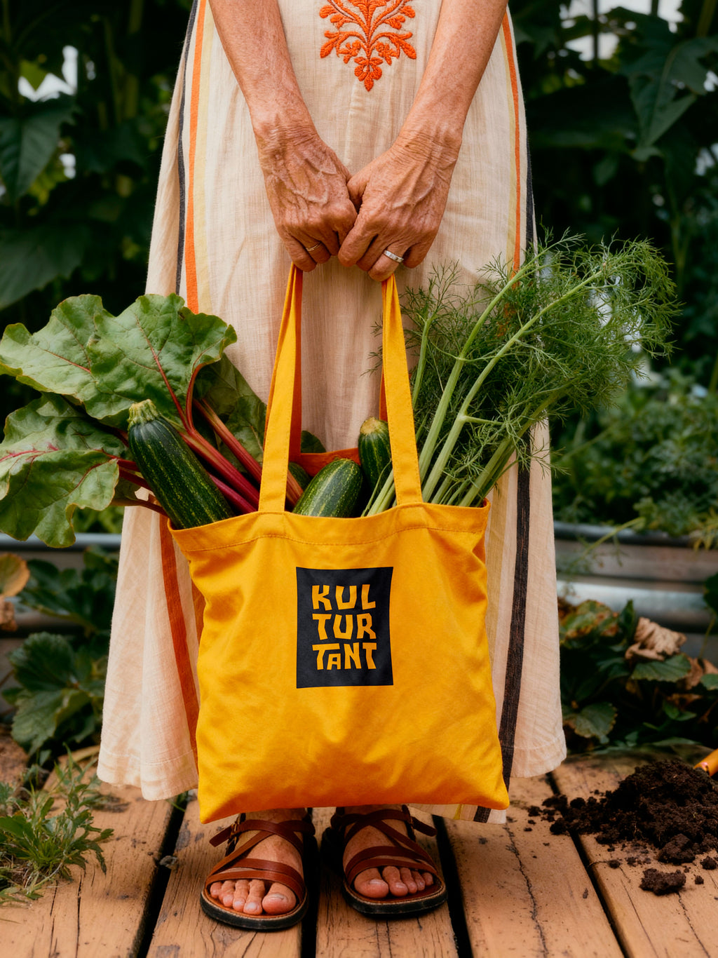 Kulturtant tygkasse - Gul