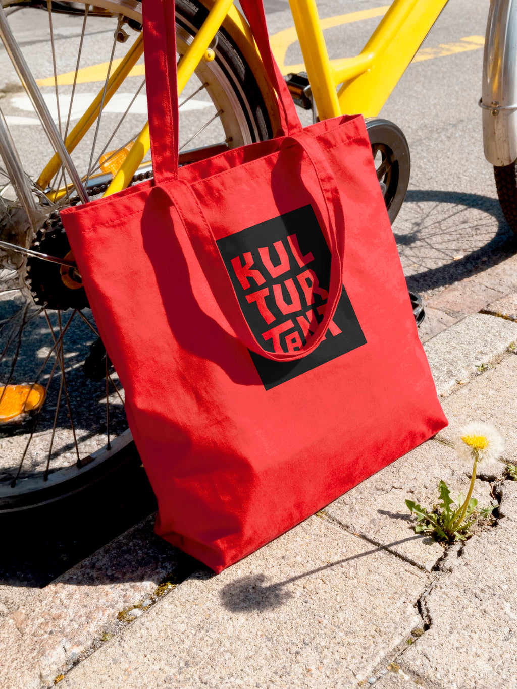 Kulturtant tygkasse - Röd