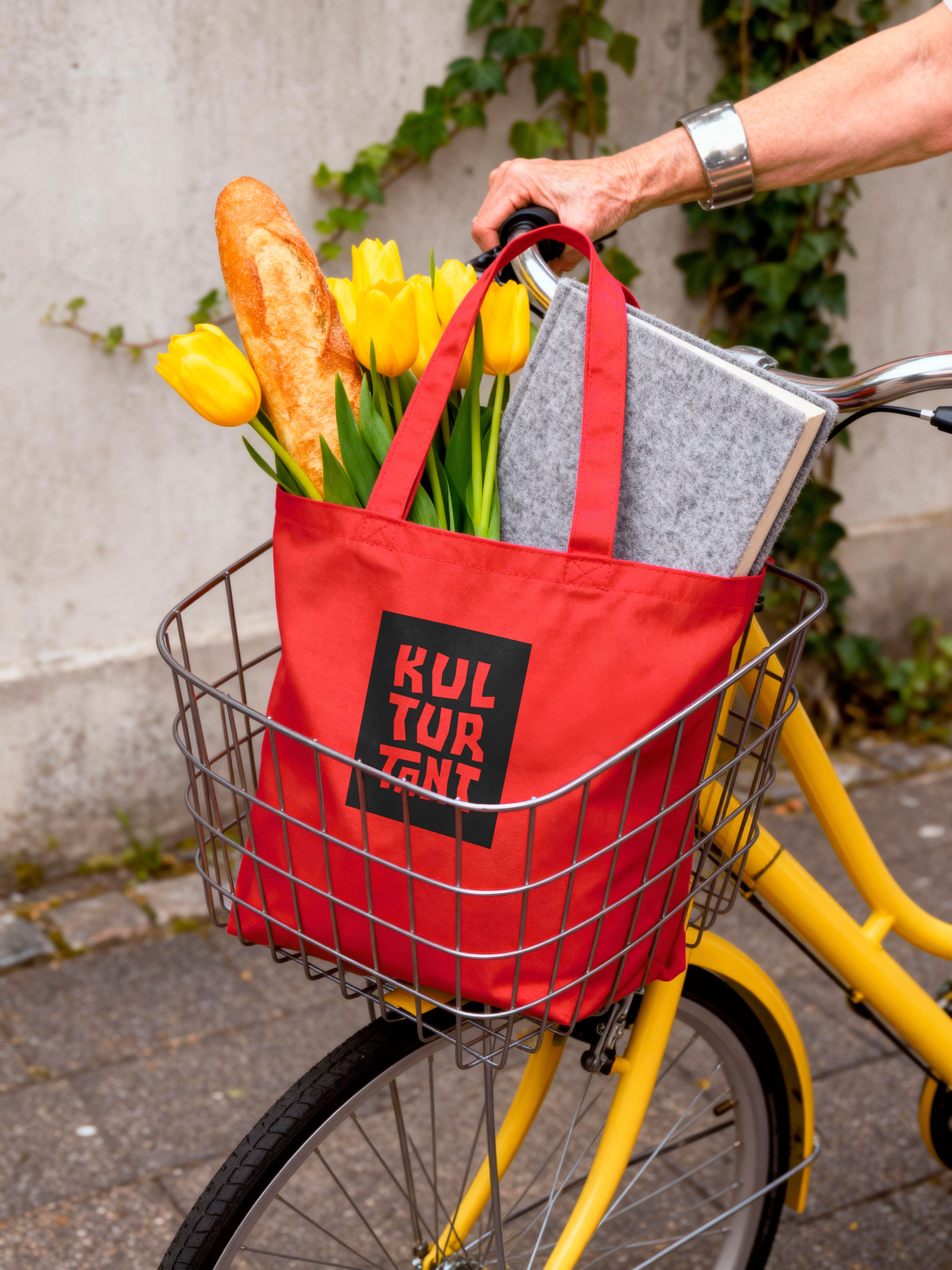 Kulturtant tygkasse - Röd